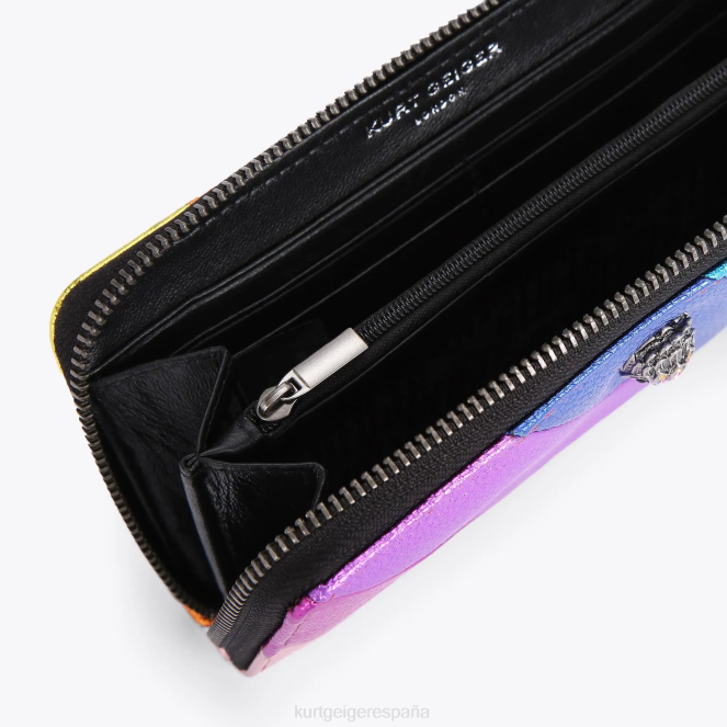 Kurt Geiger mujer cartera con cremallera alrededor de London Kensington 2LPR155 | bolsas varios/otros